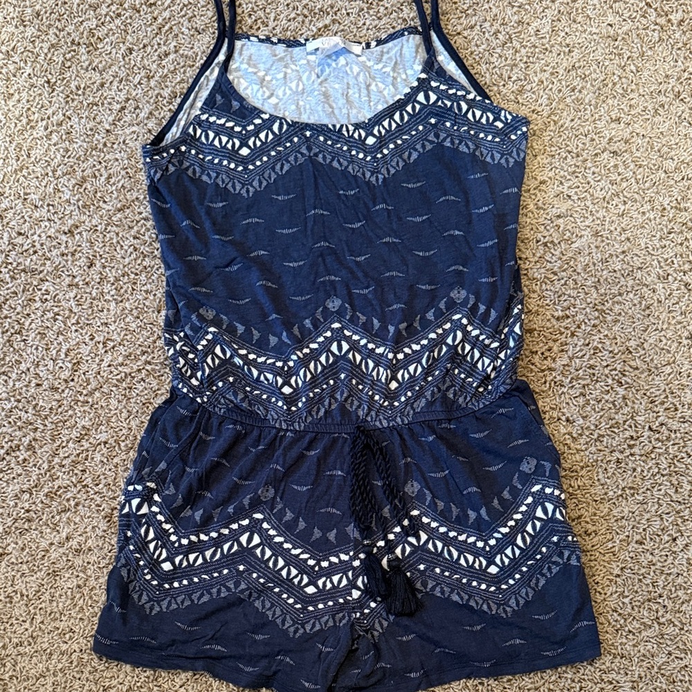 Navy Blue Romper